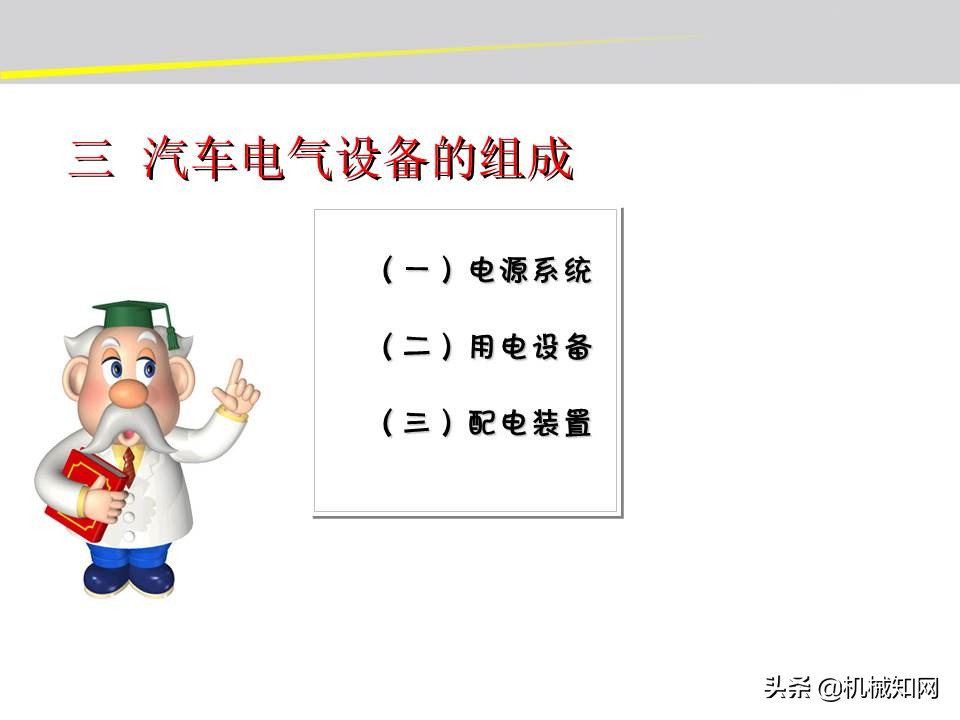 汽车的电气设备大全，54页PPT一次性搞清楚