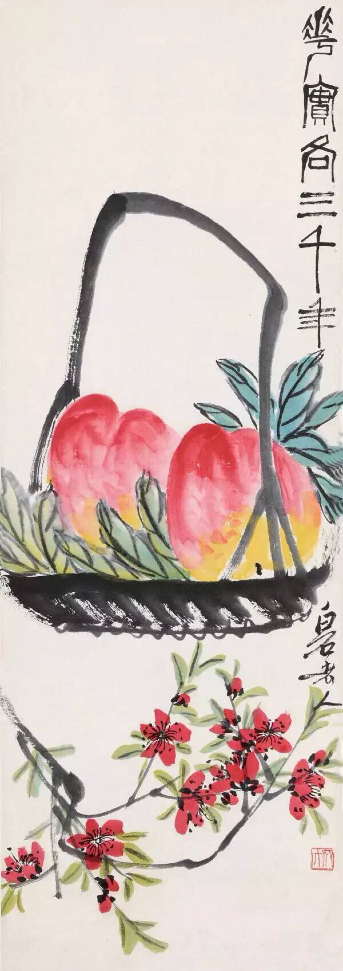 中国100名最著名画家系列-大写意国画齐白石