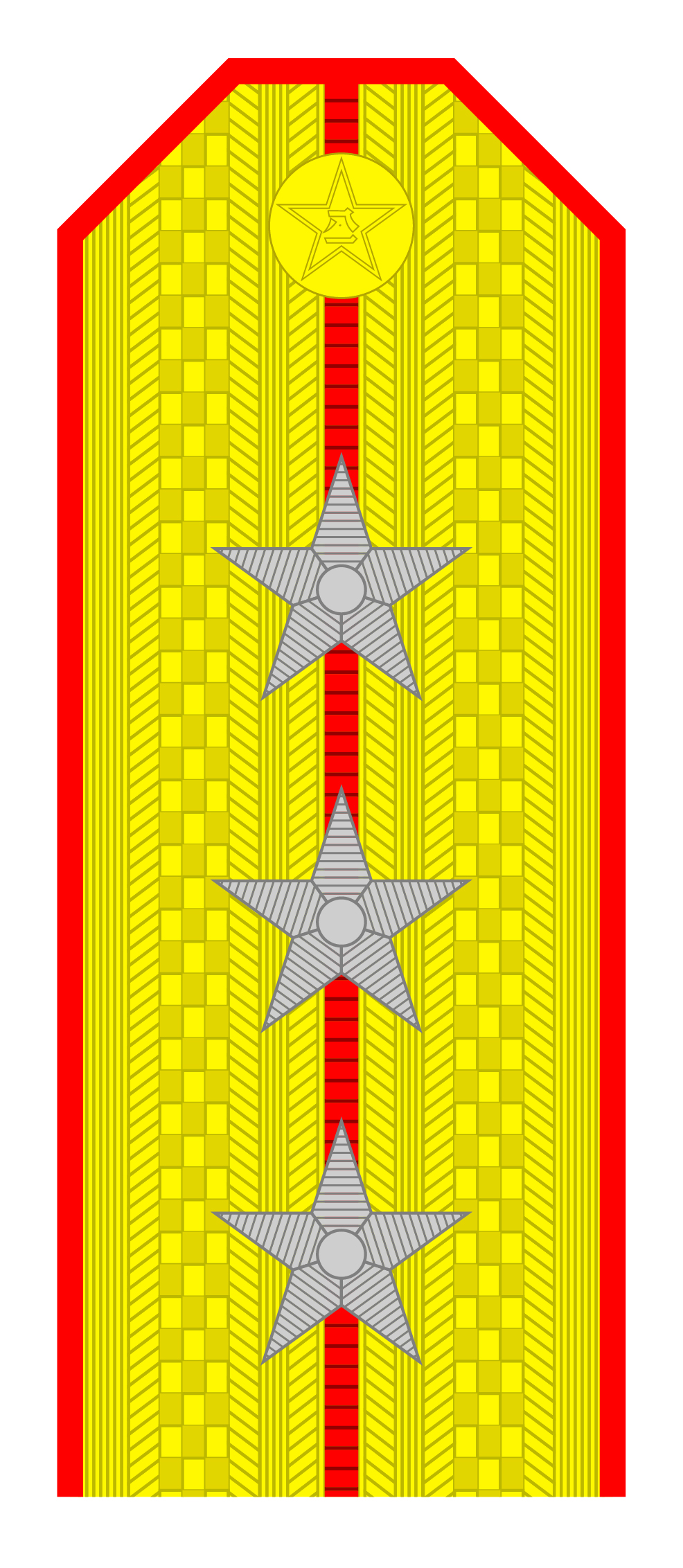 解放军肩章大小图片（解放军55式军衔军官常服肩章一览）