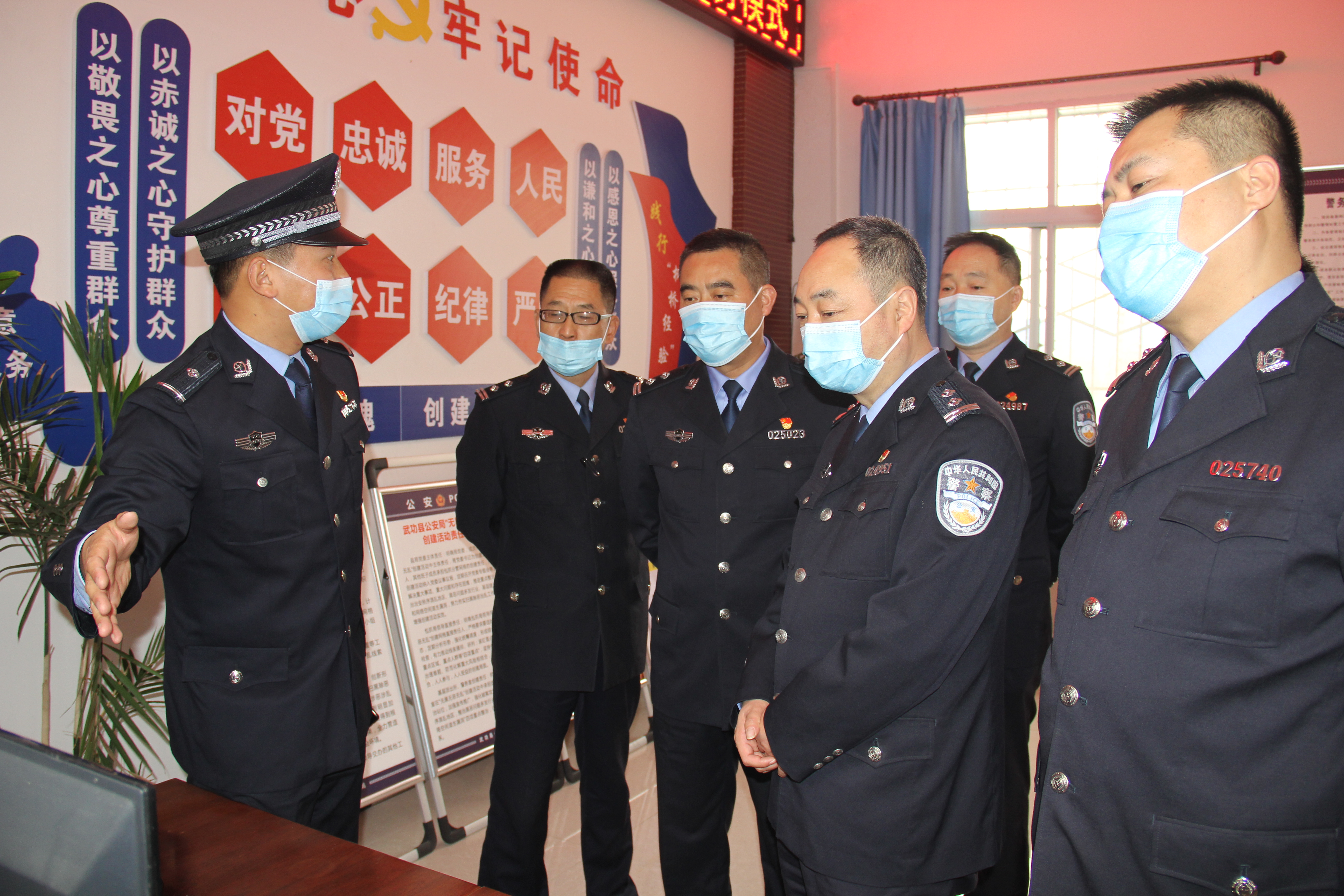 扶风县公安局来武功县公安局开展学习交流活动