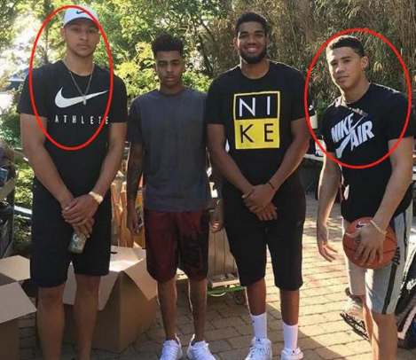 一起来看今日训练集锦(前男友西蒙斯疯狂训练,布克和詹娜腻腻歪歪,但