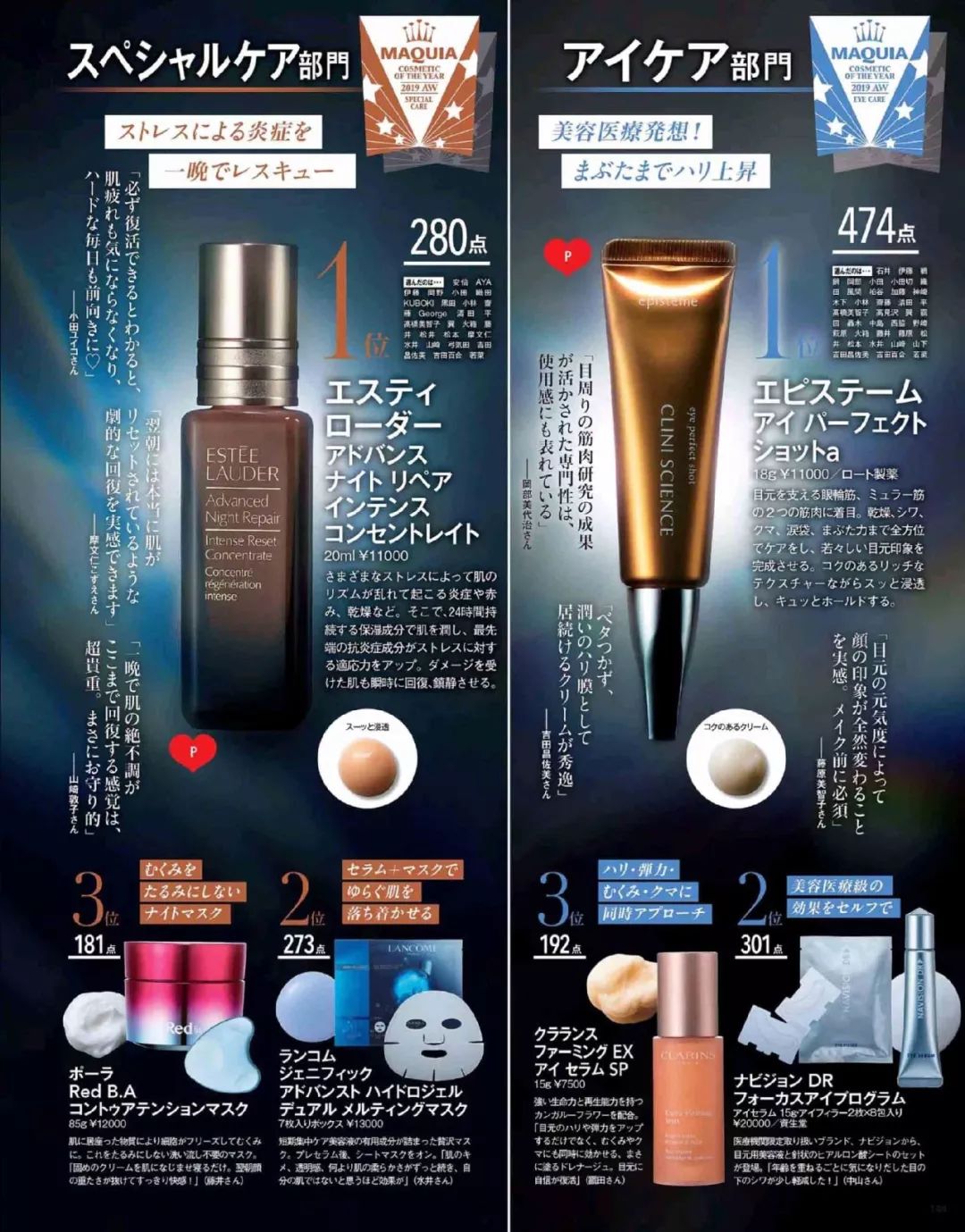 2019下半年最佳护肤美妆品排行榜｜日杂《MAQUIA》best cosme大赏