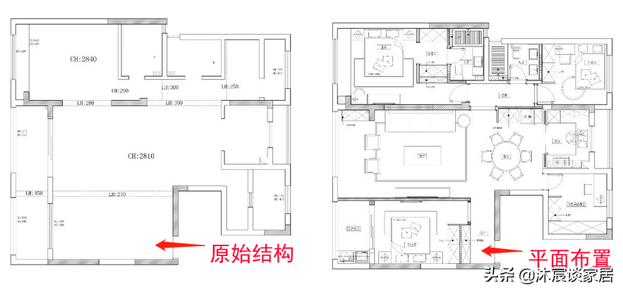 她家100㎡，装成轻奢风格精致华丽，配色优雅高级，成为小区典范