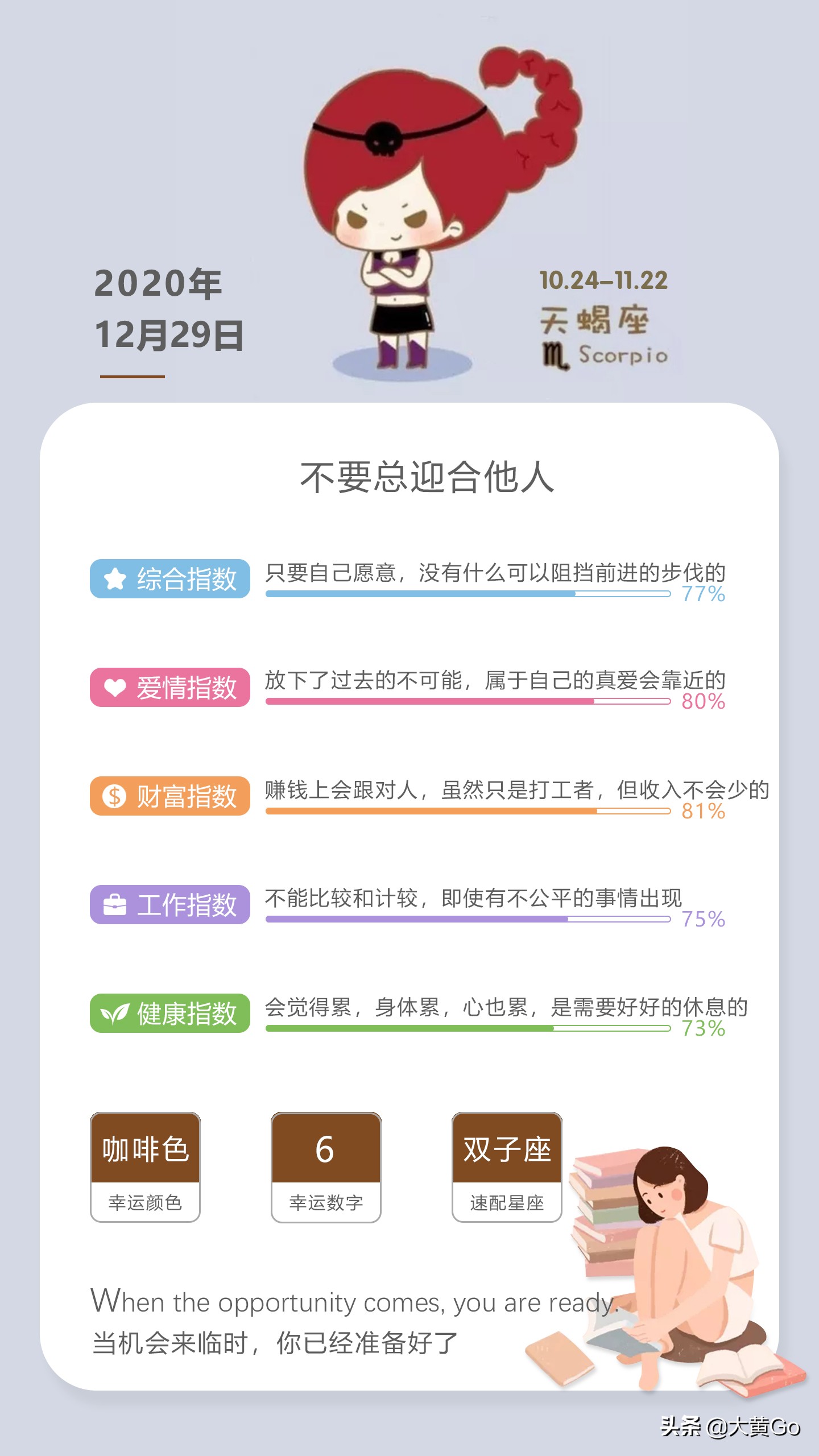 2020年12月29日星座运势，快来看看你的运势如何吧