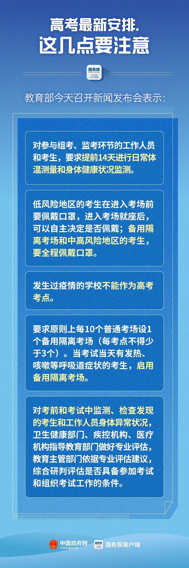 今年高考最新变化!(防控要求、命题变化、突发处理……)