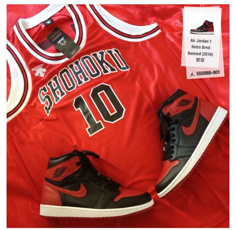 为什么aj1黑红nba禁穿(极致鞋恶 每日一谈——AIR JORDAN 1 黑红禁穿)