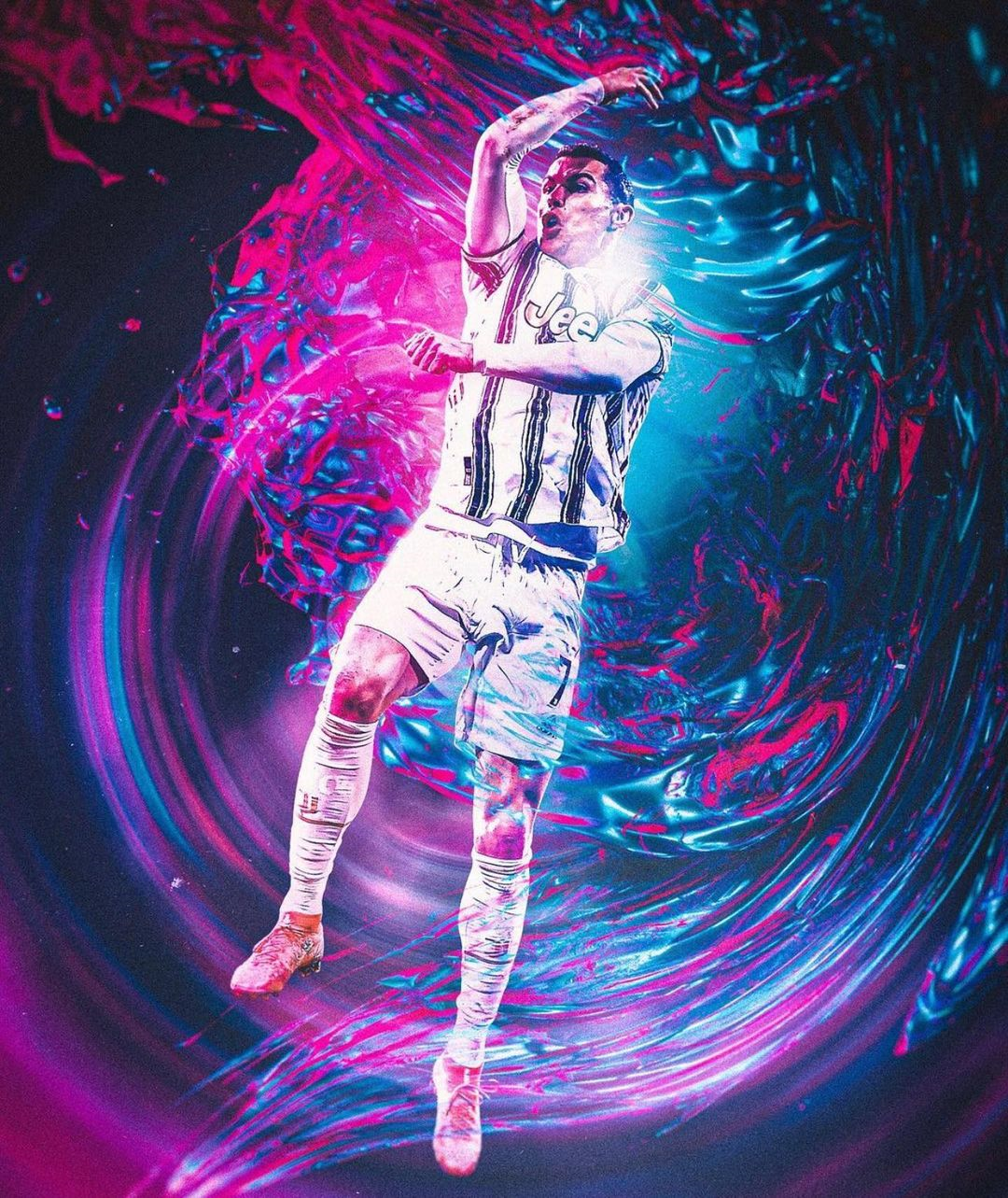 c罗超清壁纸4k全屏无水印红色("我接受失败 但我不会逃避"- c罗 第二