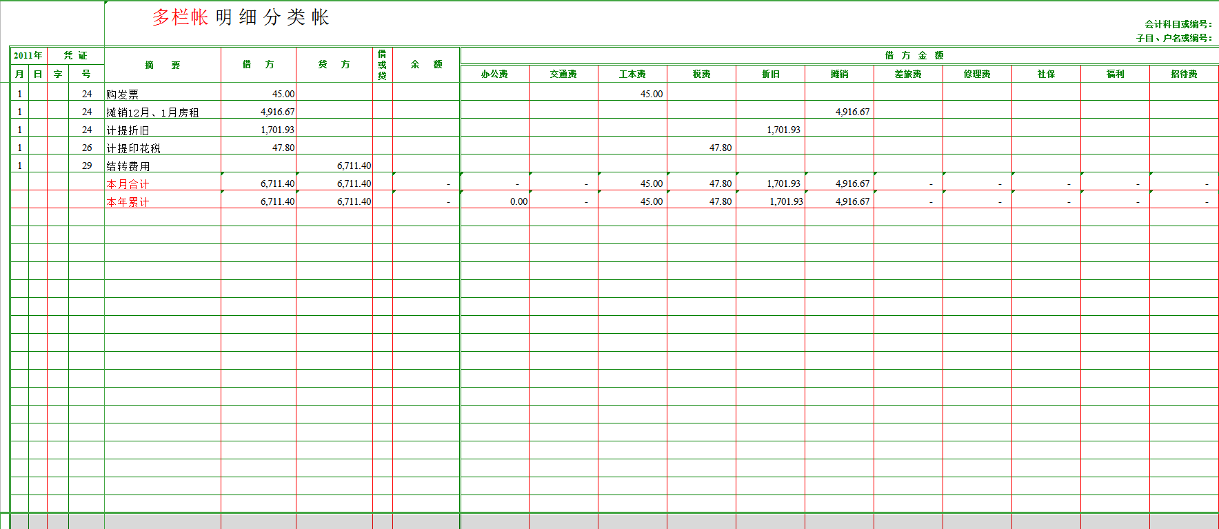 做出纳也要做的优秀！有这套费用报销单、明细账等表格模版，简单