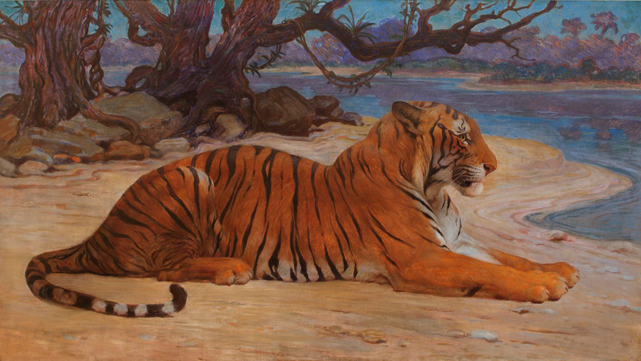 远东巨虎的出现,是因为当时地球环境还较为原始,生存着大量的超大型有