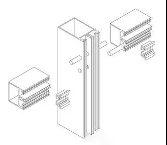 几种铝合金幕墙闭腔型材横梁与立柱的快捷连接方式探讨