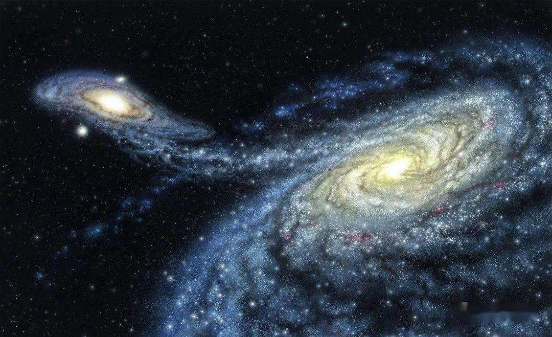现在我们银河系也在寻求帮助,目前银河系的伴星系大麦哲伦星云和小
