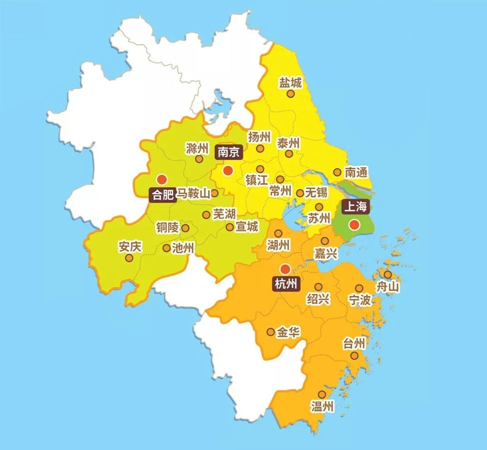 长三角包括哪些城市群长三角是指哪几个省