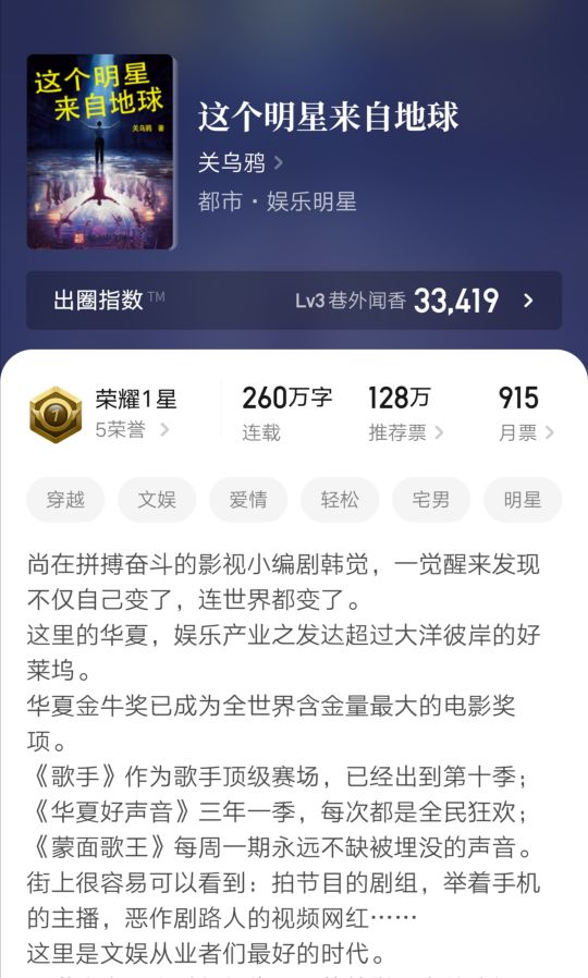 七本都市娱乐小说排行榜：明星题材作品精选推荐