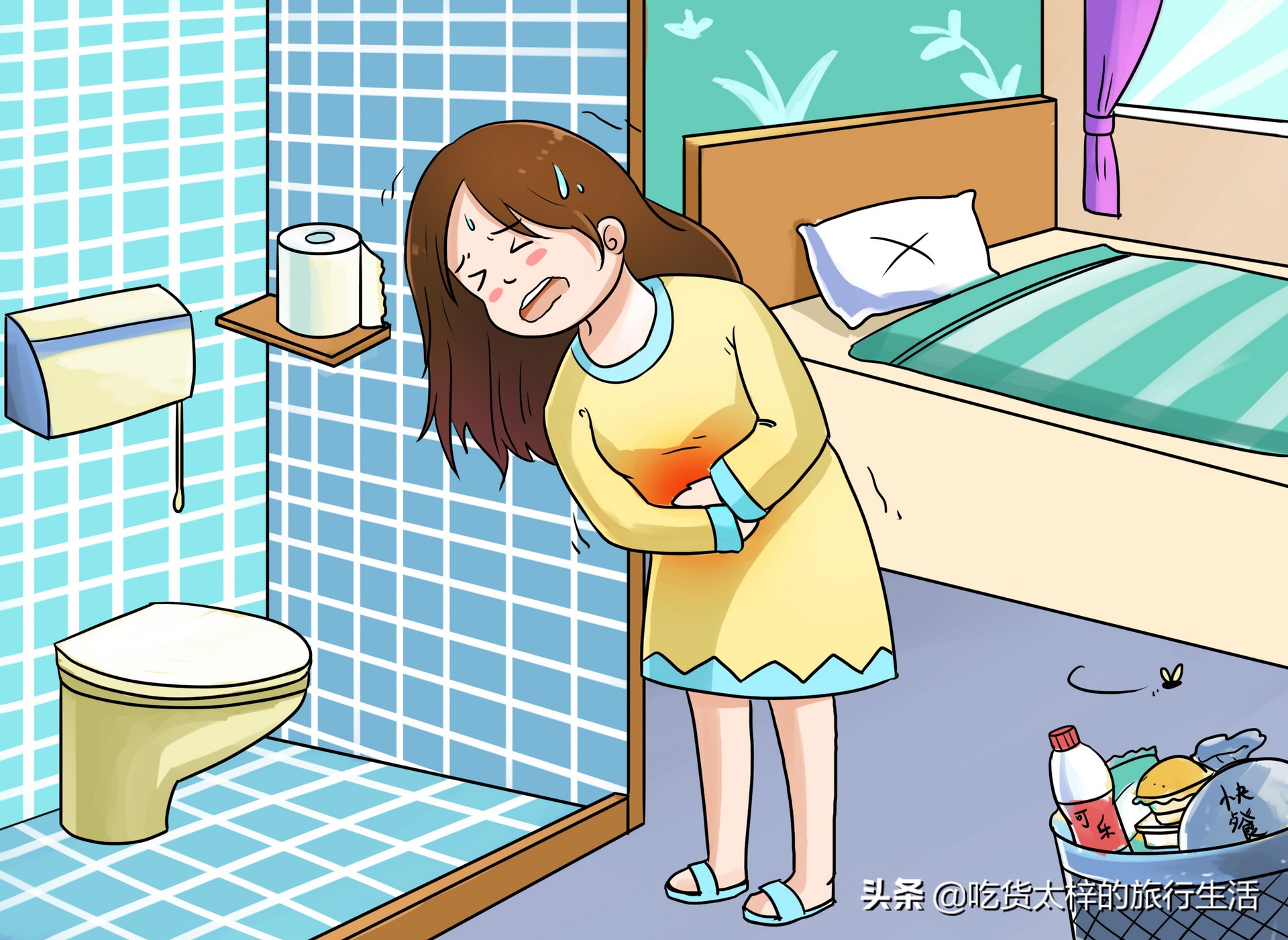 用过的卫生巾可以干什么？广西南宁的女游客告诉我们：可以泡茶