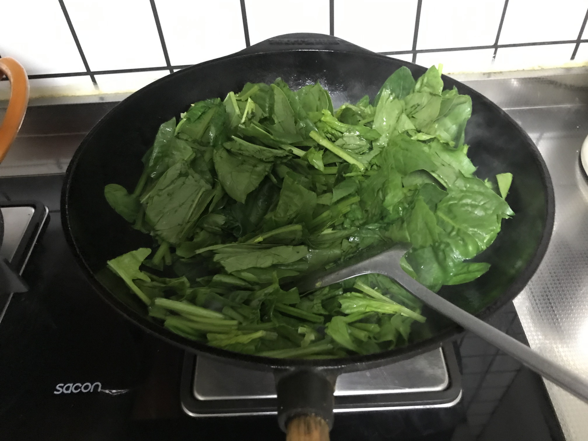 图片[7]-【培根菠菜】做法步骤图 补铁补钙身体棒-起舞食谱网