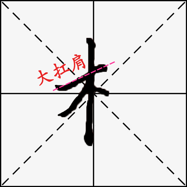 硬笔书法中木字旁“木”怎么写好看？