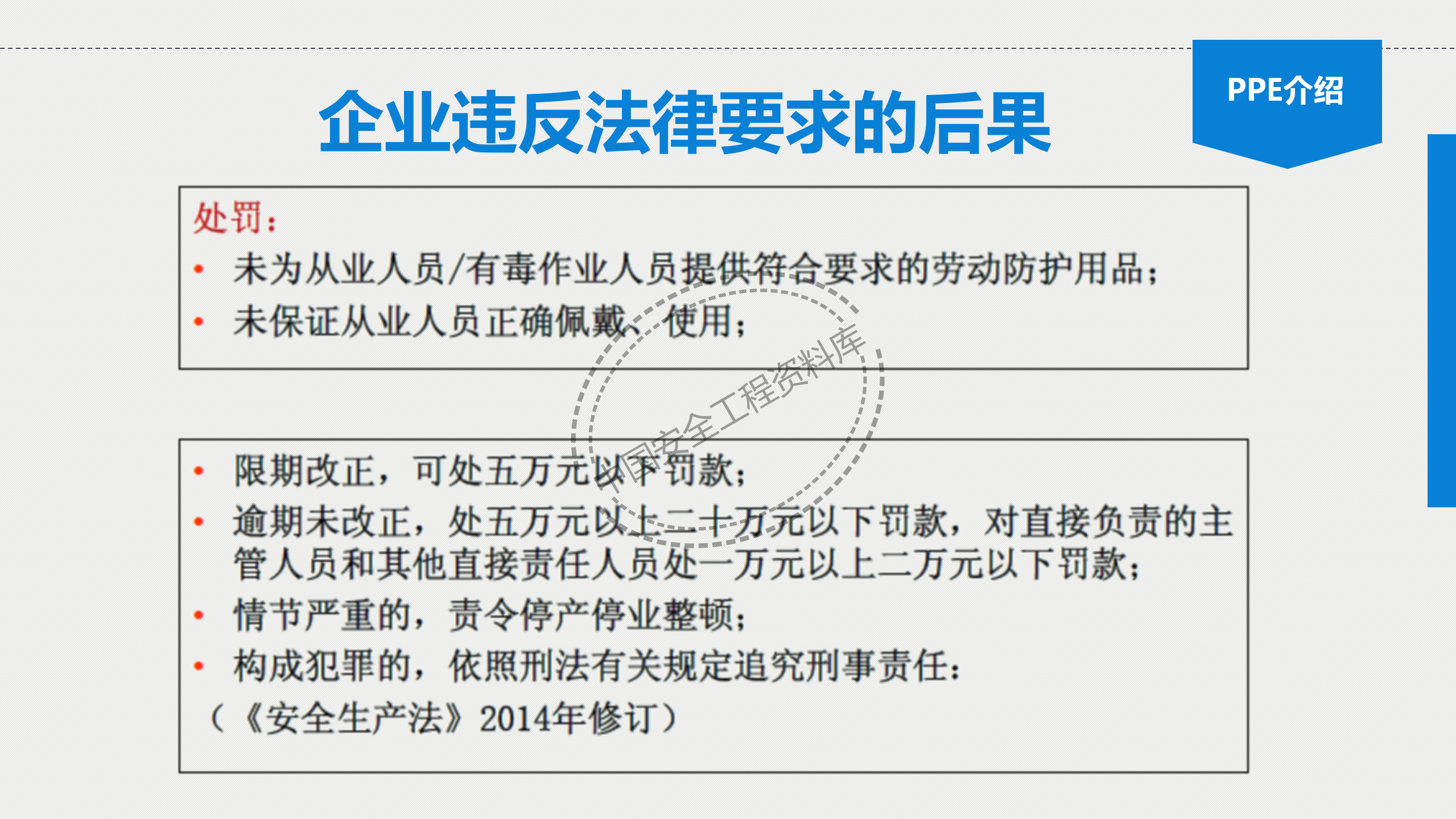 个体劳动防护用品讲座PPT（81页）