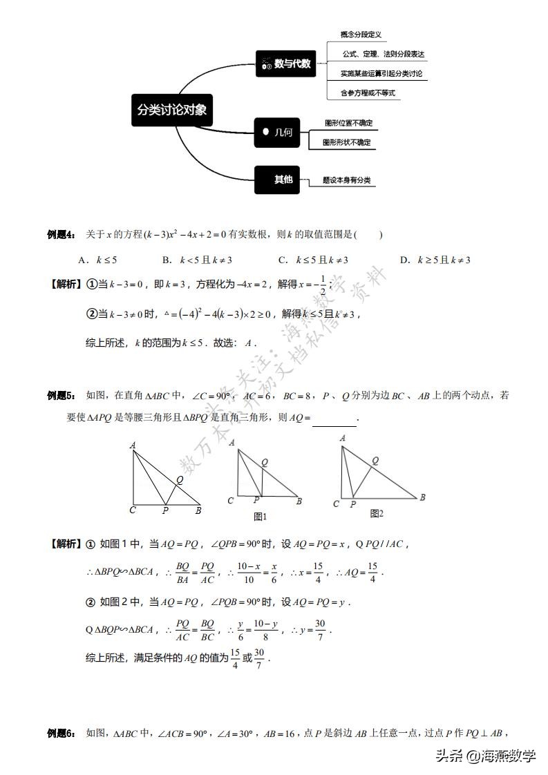 初中数学：四大数学思想与六大解题方法，掌握这些，中考还难吗