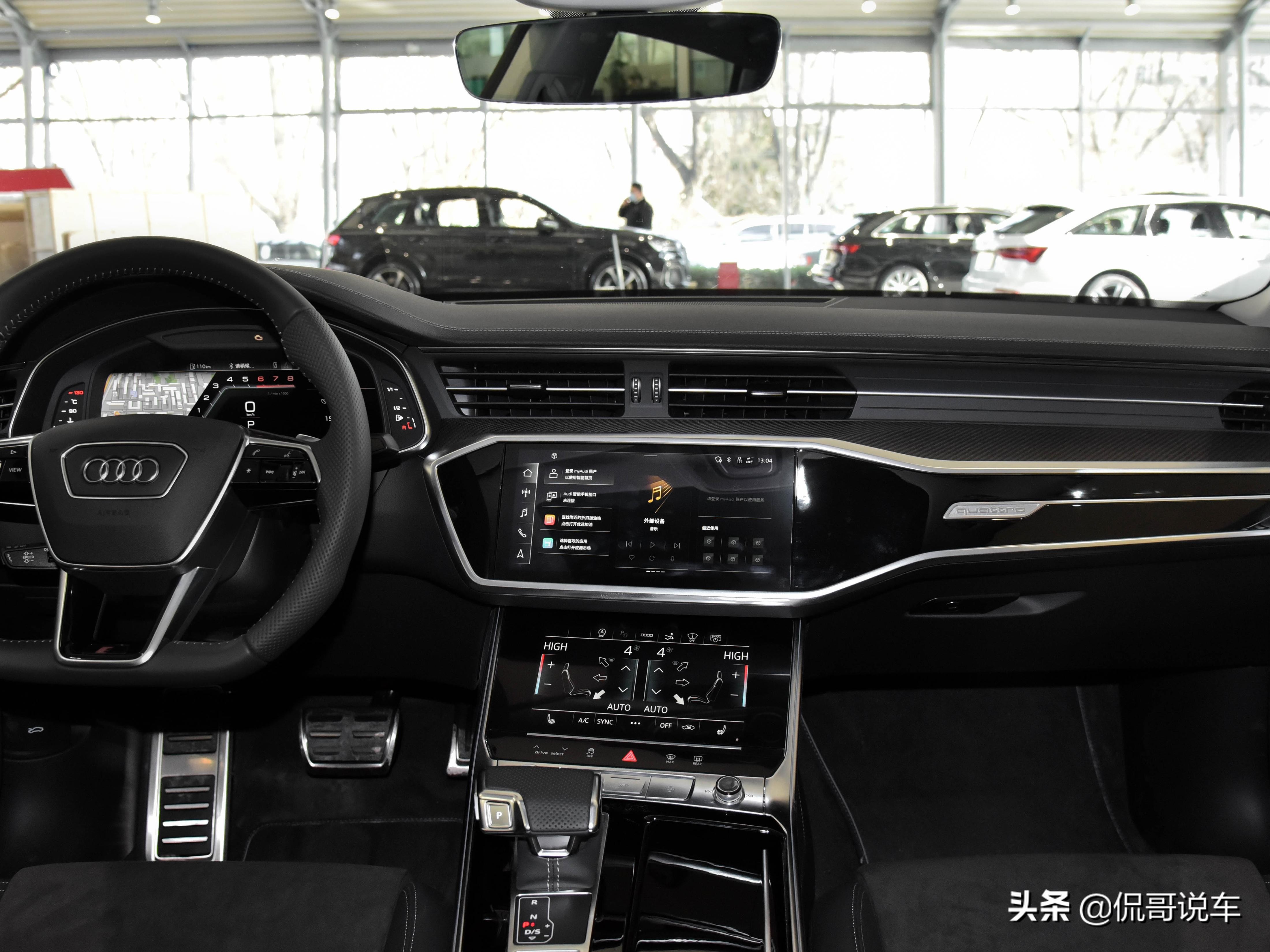 V6双涡轮，奥迪强悍四驱，高端进口的高性能轿车，实拍奥迪S7