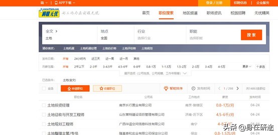 前程无忧招聘网（大学生找工作的这十大类网站一定要收藏）
