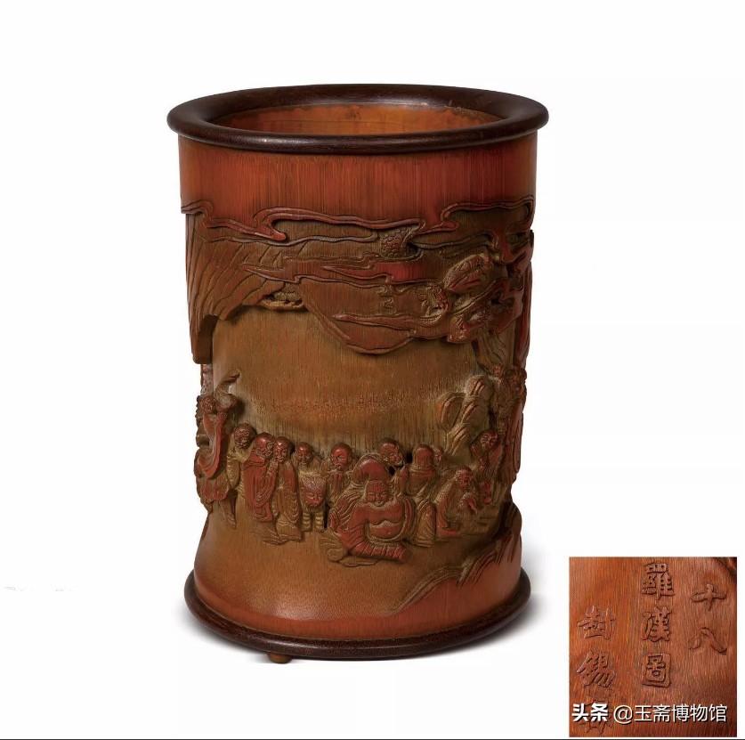 这些巧夺天工的艺术品，竟然都是竹根雕，史上最贵的竹根雕拍卖榜