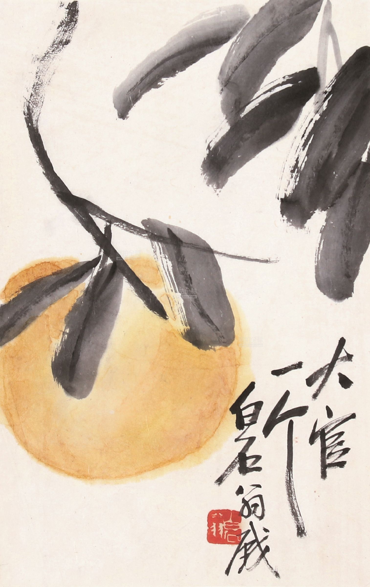 中国100名最著名画家系列-大写意国画齐白石