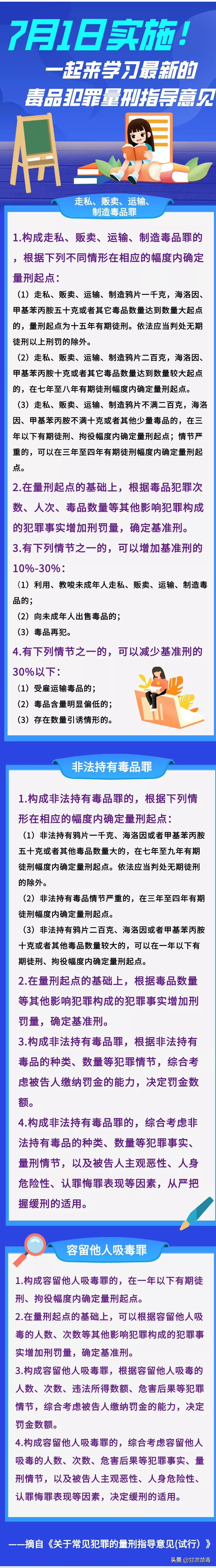 最新！毒品犯罪量刑指导意见