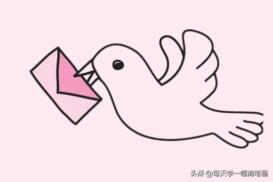 和平鸽的简笔画 儿童画和平鸽-徐拾记官网