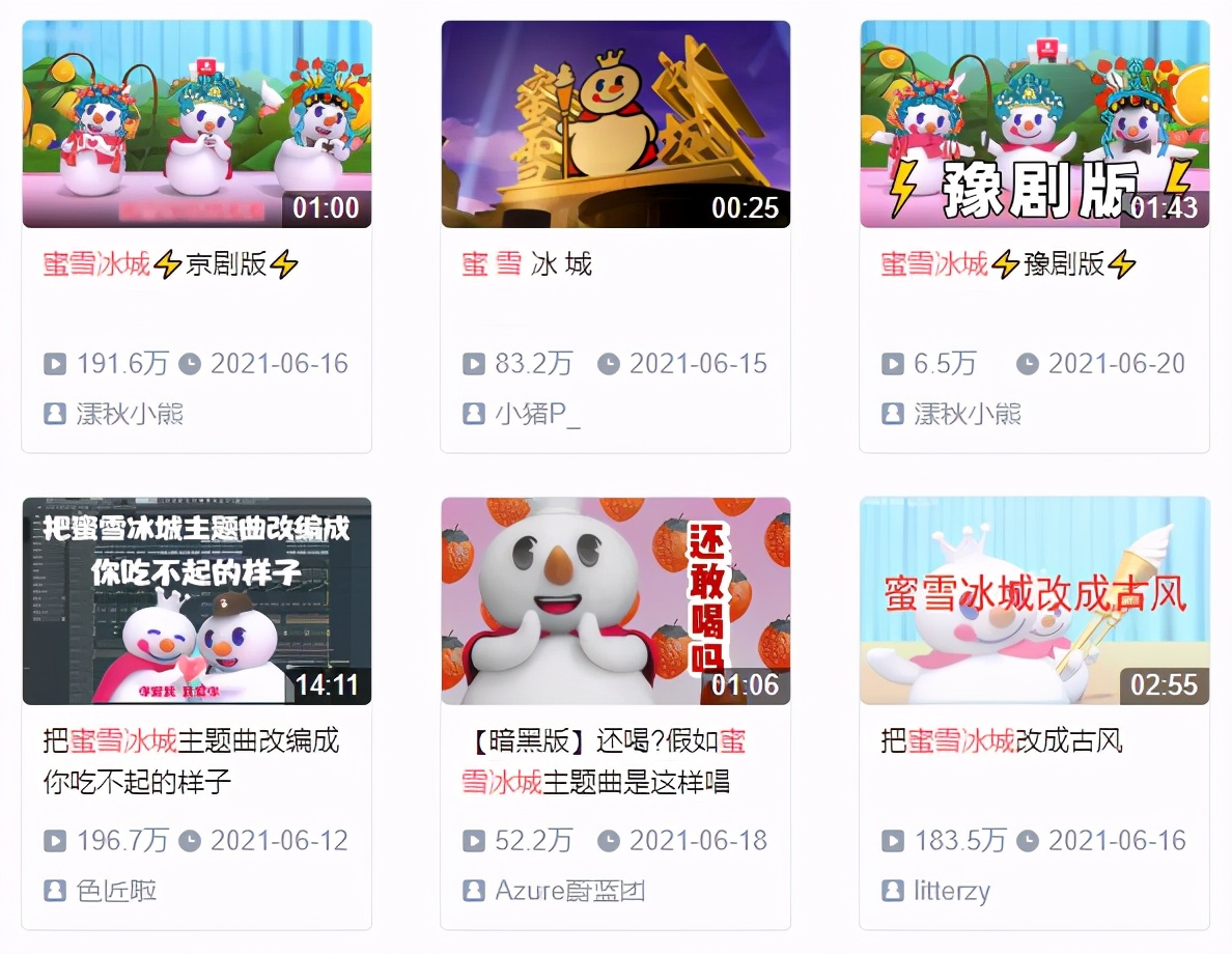 蜜雪冰城主题曲洗脑全网