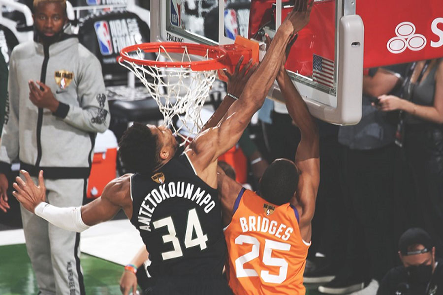 雄鹿vs太阳g6（雄鹿VS太阳G6：字母哥50分14助5帽，雄鹿4-2赢得NBA总冠军）