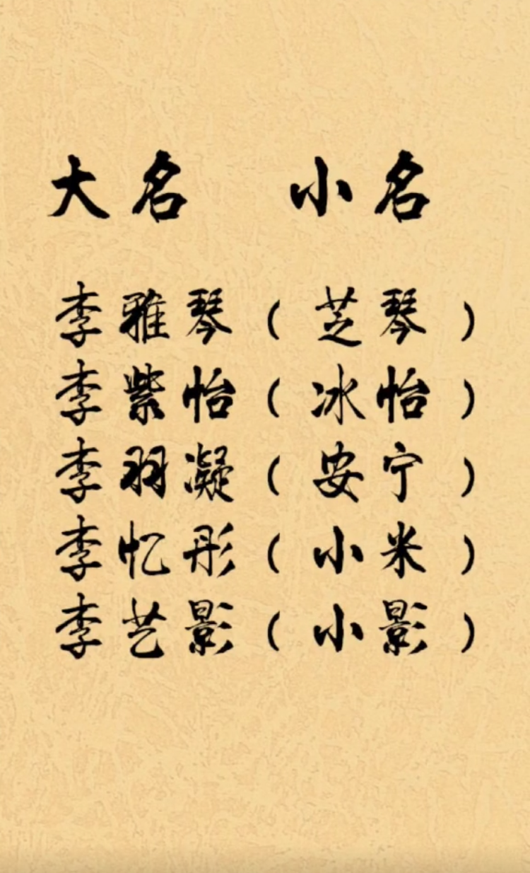 简单好听的李姓女孩名字_达一风水网