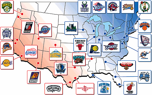 nba西部有哪些分区(关于NBA队伍分区你所不知道的。)