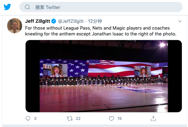 nba为什么赛前都要单膝下跪(第1人！所有球员单膝下跪 上限杜兰特的他不穿标语T恤站着不跪)