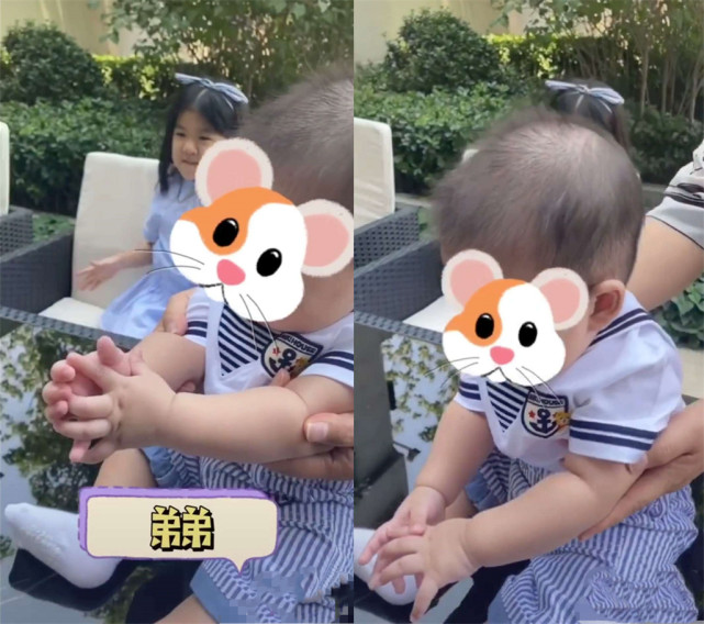 章子怡被儿子抢签名笔直呼小捣蛋，弟弟亲吻妈妈电影海报萌化了