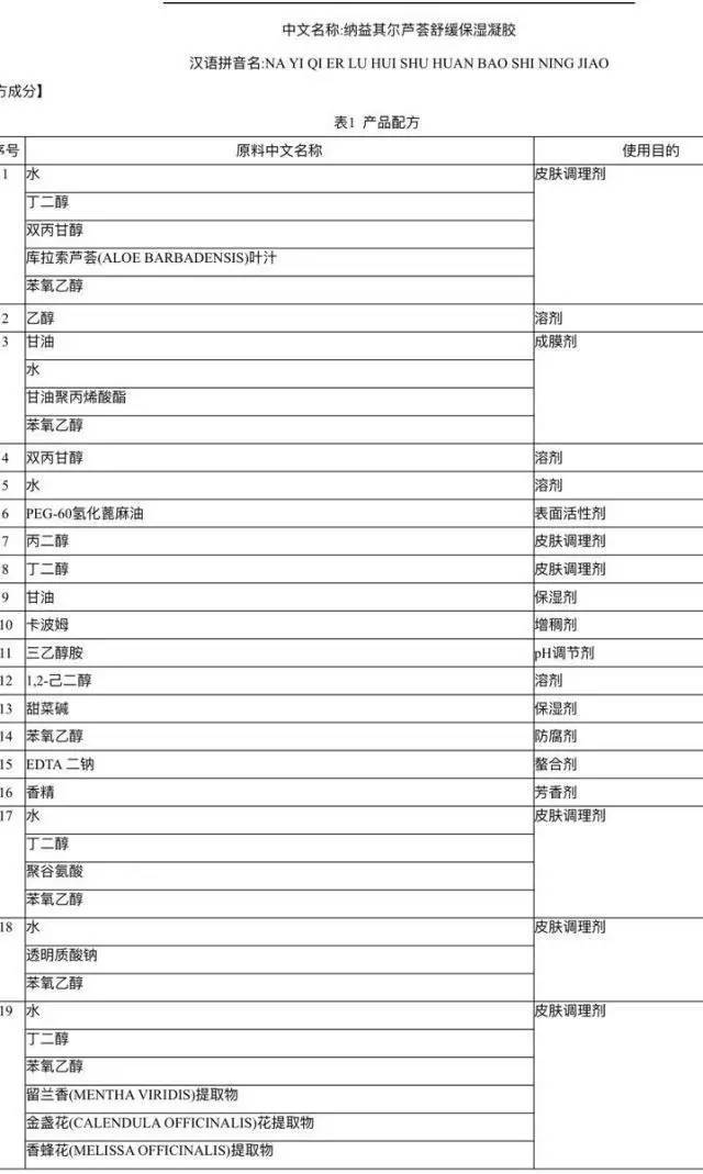 自然乐园芦荟胶，点评