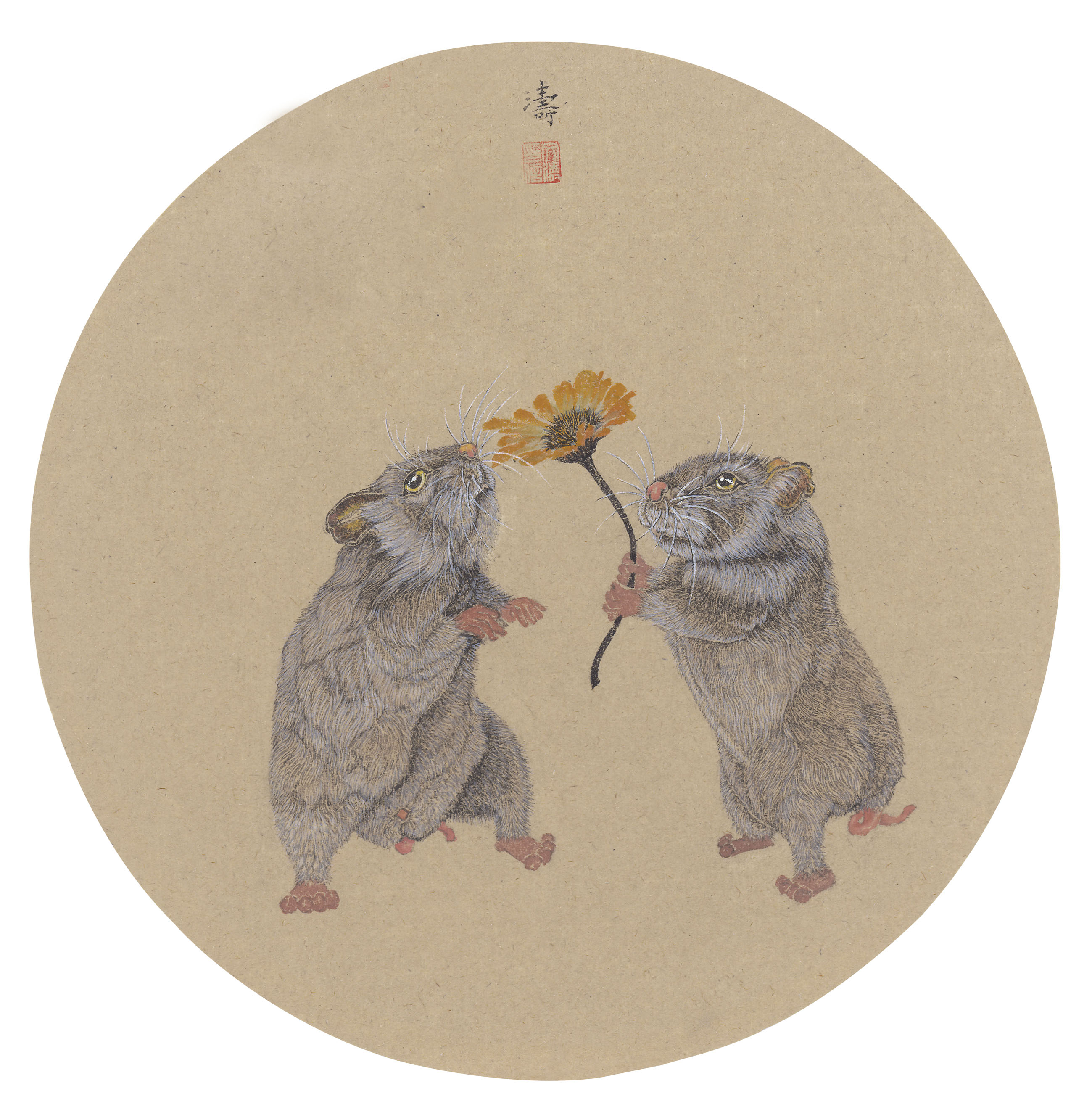 灵鼠物语 萌翻你我——记青年画家王文涛的鼠年画鼠