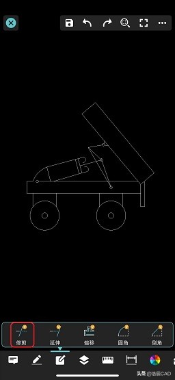 如何用手机CAD看图软件来删除CAD图纸中多余的线段吗？