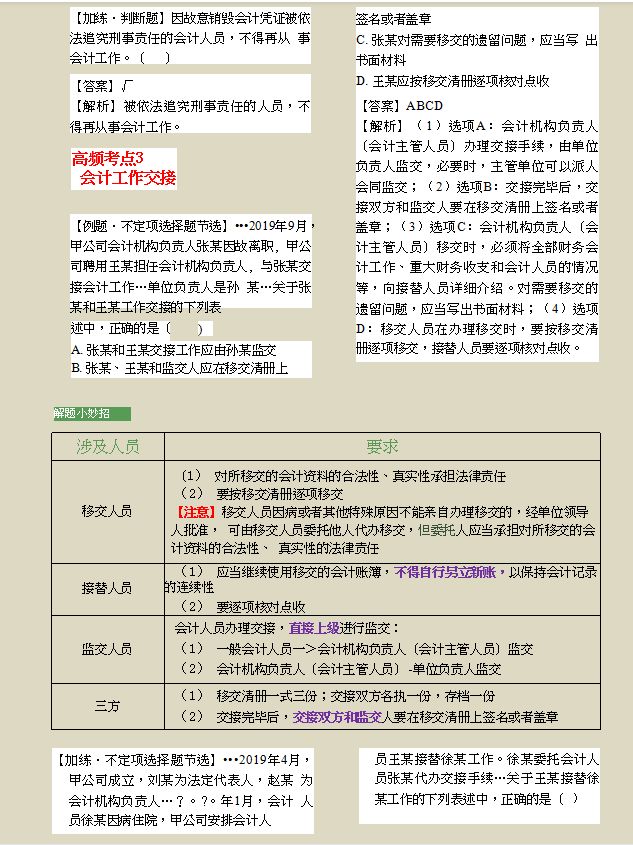 熬了整整7夜，我把21年初级经济法汇总120个高频考点，附记忆口诀