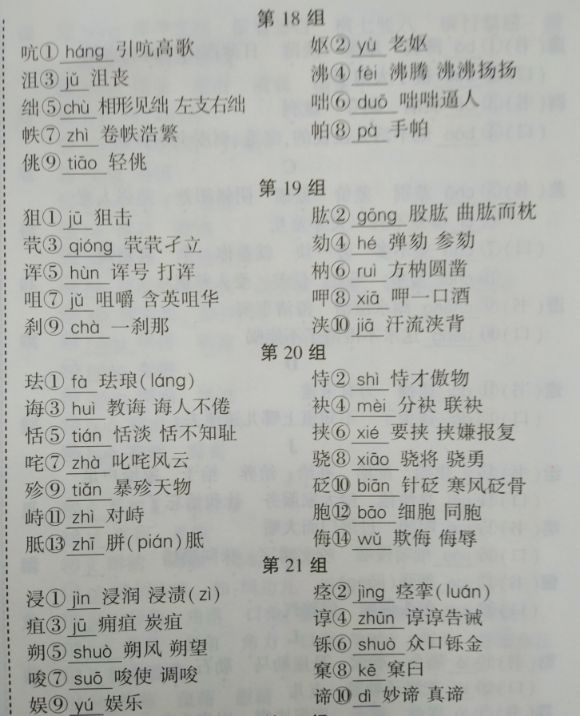 考点清单——形声字