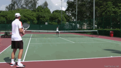 网球反手高球怎么处理(网球·技术 |底线过肩高球怎么回)
