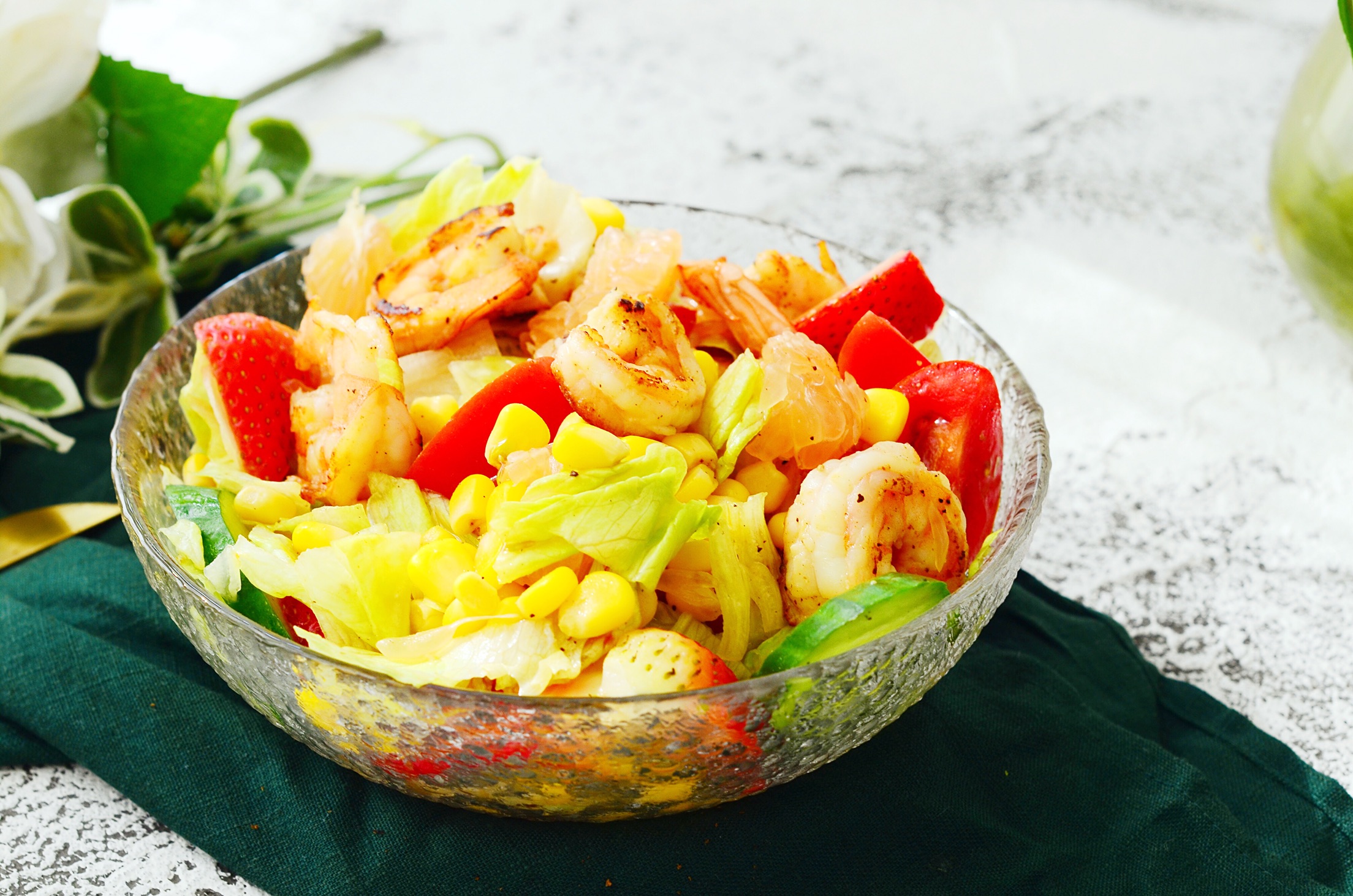 图片[2]-【番茄虾仁沙拉】做法步骤图 营养美味又解馋过瘾-起舞食谱网