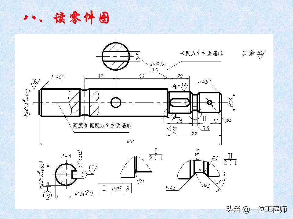 一张标准的机械零件图包含哪些内容？42页内容介绍零件图的绘制