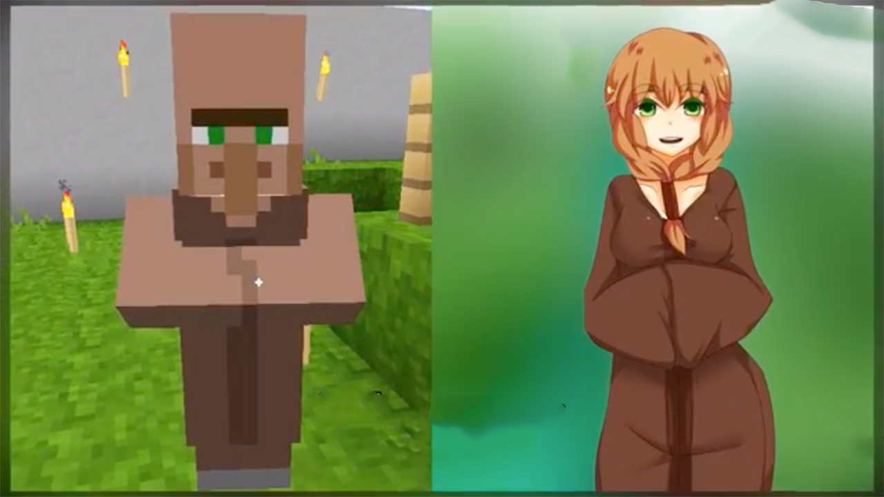 《我的世界》7张动漫图,每个图片的各有特点,最喜欢小黑
