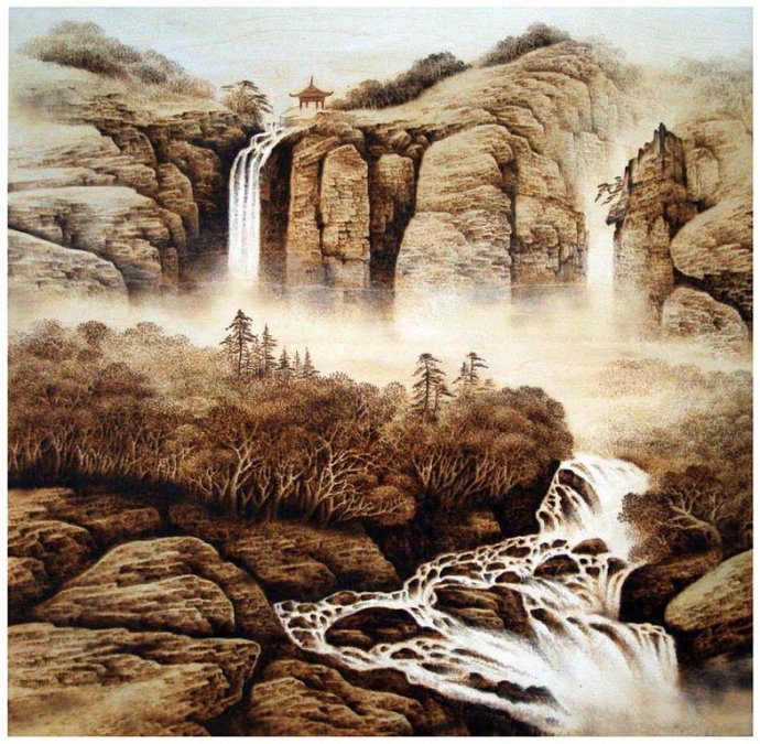 【神乎其技】田玉田木板火烙画精选