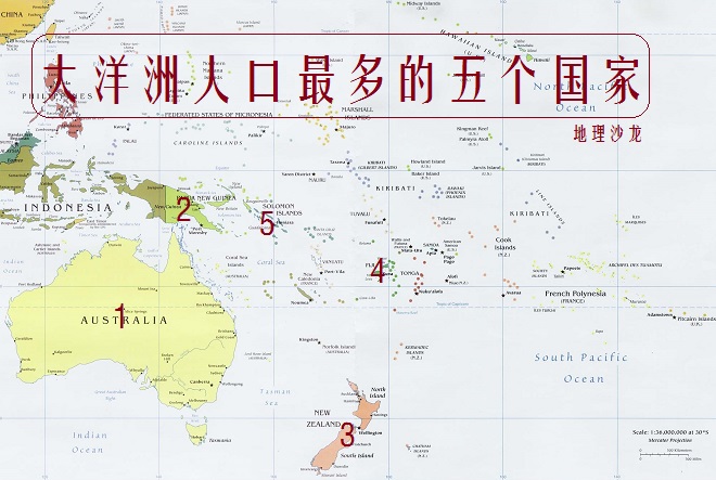 大洋洲有几个国家大洋洲人口最多的五个国家简介