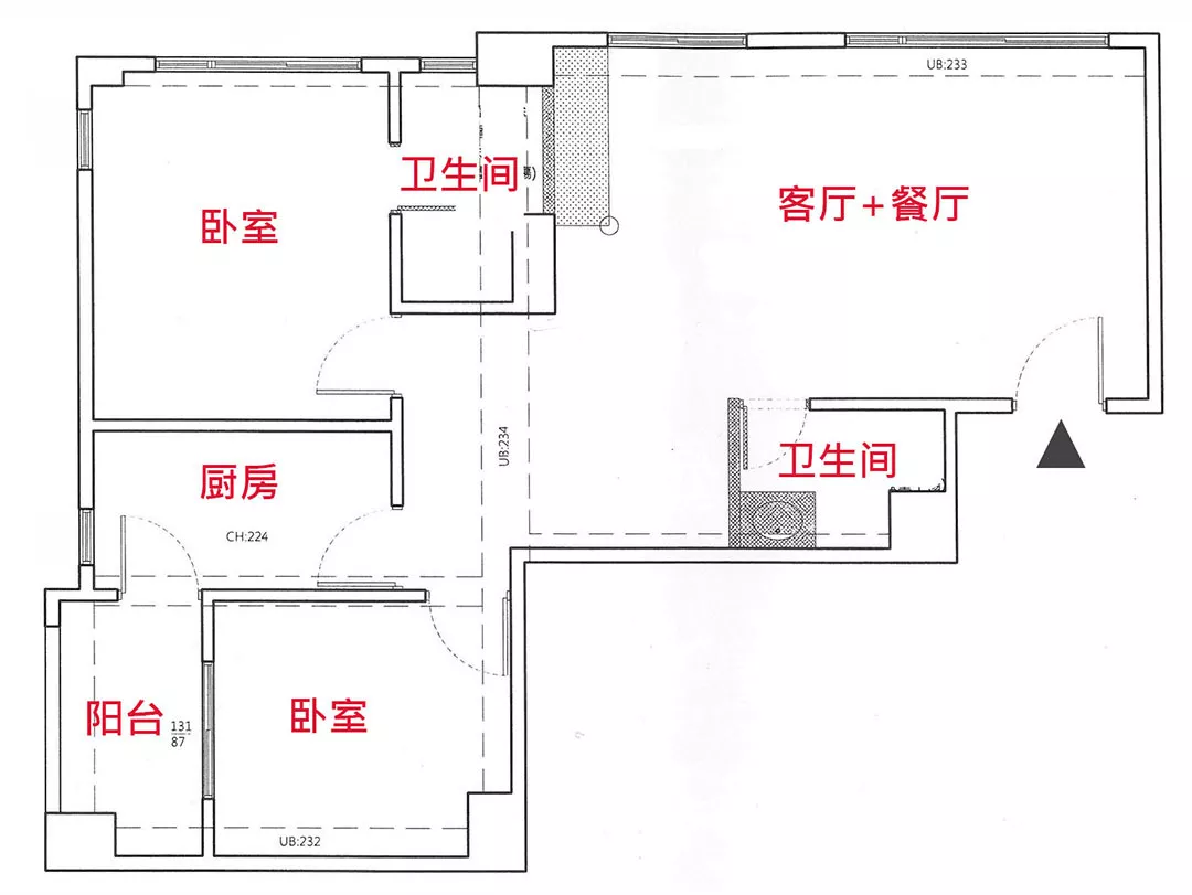 爆改60㎡小公寓，榨出三居室，玻璃书房、大浴缸，都有了
