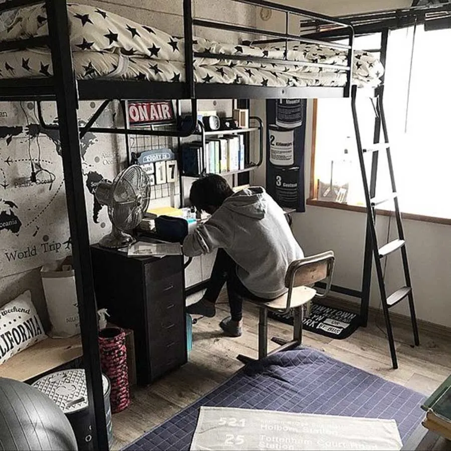 小卧室福音,高低床!装修上能一室当二室用!完全逆袭主卧房