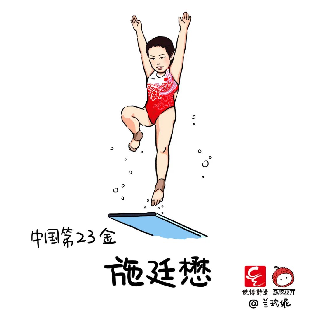 奥运会金牌有哪些手绘（萌翻了！济南姑娘手绘38张奥运冠军漫画！网友直呼“妙啊”！）