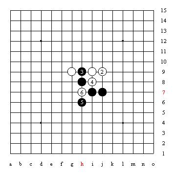 五子棋技巧图解「1」