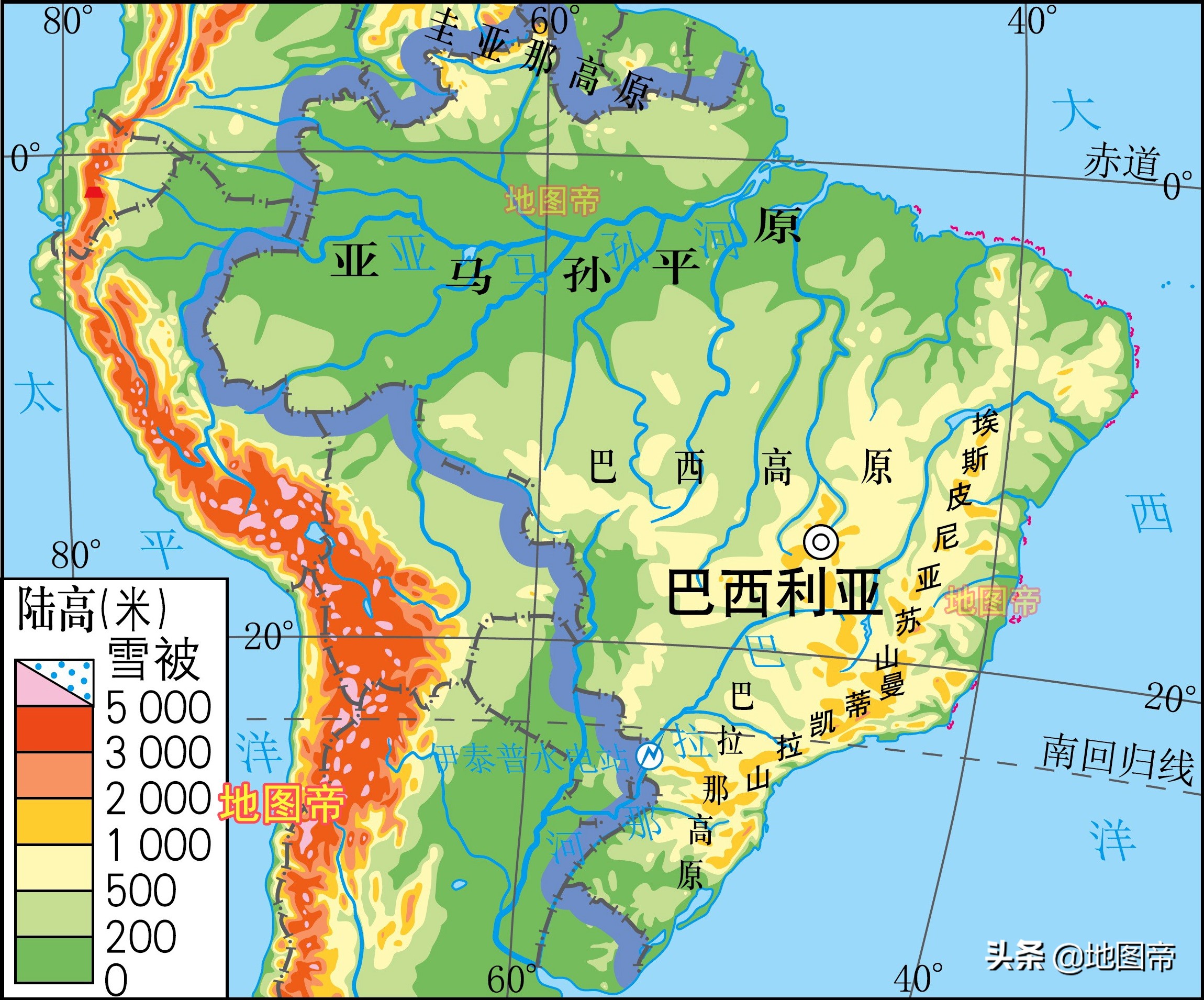 巴西位置世界地图(巴西800多万平方公里，为何亚马孙河沿岸人口不多？)